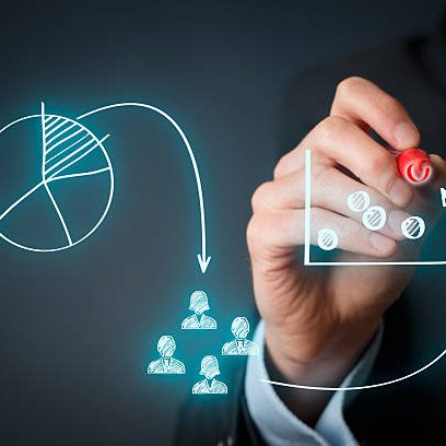 Marketing positioning and marketing strategy - segmentation, targeting, and positioning. Visualization of marketing marketing positioning.